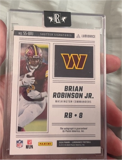 2024 Panini Luminance #SS-BRJ Brian Robinson Jr. — front