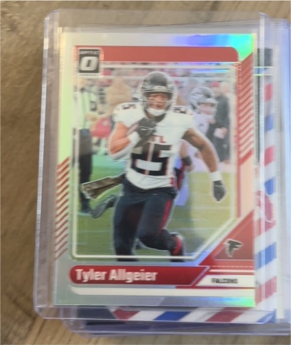 2024 Panini Donruss Optic #9 Tyler Allgeier — front