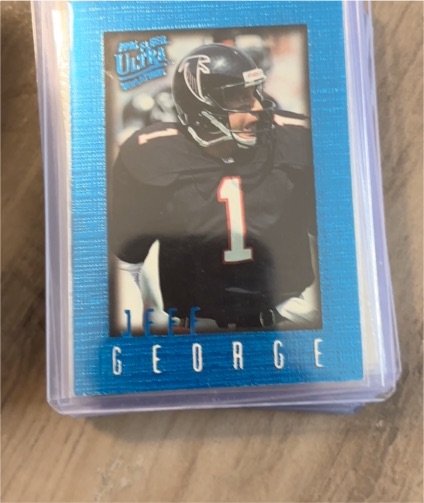 1996 Fleer Ultra Sensations #4 Jeff George — front