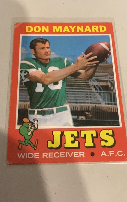 1971 Topps #19 Don Maynard — front