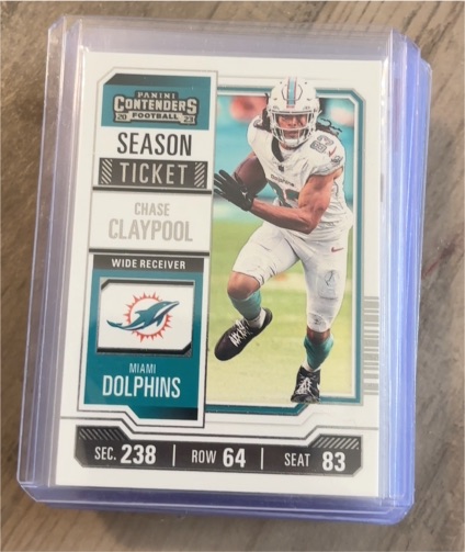 2023 Panini Contenders Season Ticket #17 Chase Claypool — front