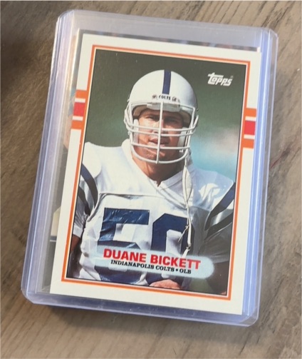1989 Topps #208 Duane Bickett — front