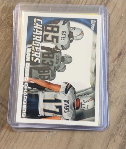 2010 Topps #216 Rivers/Gates San Diego Chargers — front