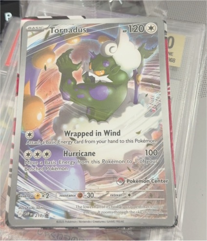 2025 Pokémon Center White Flare Tornadus #210 — front