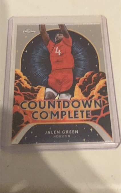 2024-25 Topps Chrome #CC-8 Jalen Green Countdown Complete — front