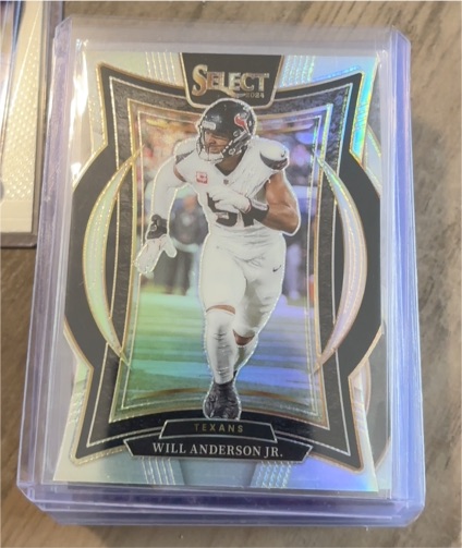 2024 Panini Select Concourse Die Cut Silver Prizm #100 Will Anderson Jr. — front