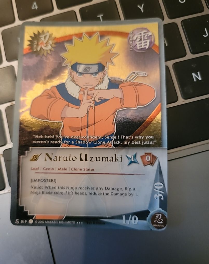Naruto CCG 2002 #019 Naruto Uzumaki — front
