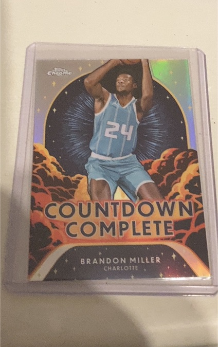 2024-25 Topps Chrome #CC-5 Brandon Miller Countdown Complete — front
