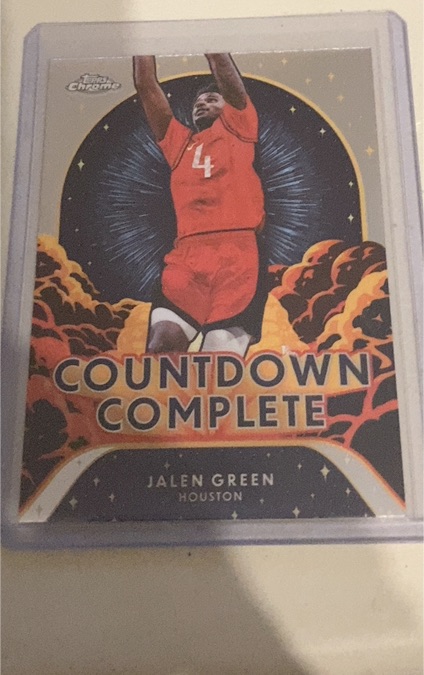2024-25 Topps Chrome #CC-8 Jalen Green Countdown Complete — front