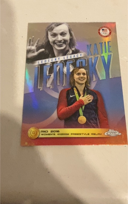 2024 Topps Chrome U.S. Olympic Team - Ledecky Legacy #KL-6 Katie Ledecky — front