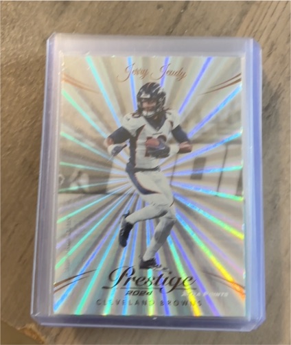 2024 Panini Prestige Xtra Points Sunburst #69 Jerry Jeudy — front