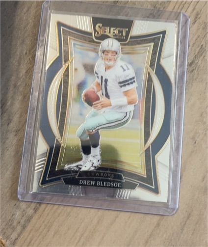 2024 Panini Select Football #53 Drew Bledsoe Silver Prizm Die Cut — front