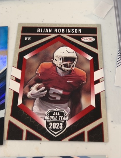 2023 SAGE All Rookie Team #RT-177 Bijan Robinson — front