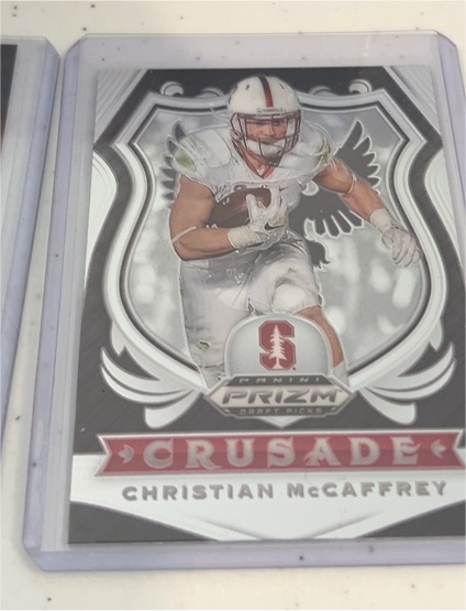 2020 Panini Prizm Draft Picks Crusade #25 Christian McCaffrey — front
