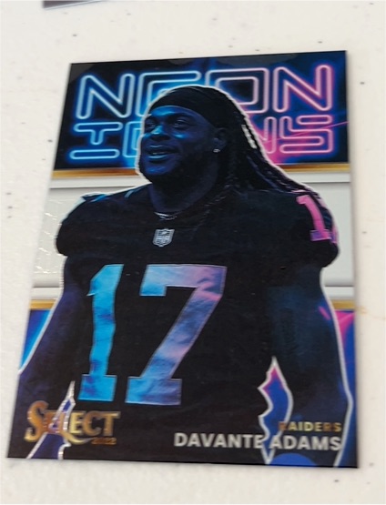 2022 Panini Select Neon Icons #NI-8 Davante Adams — front