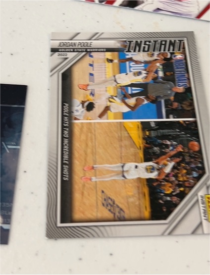2021-22 Panini Instant #16 Jordan Poole — front