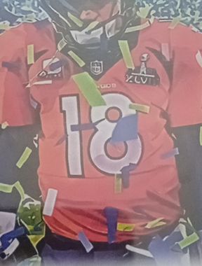 2014 Denver Broncos #18 Peyton Manning — front