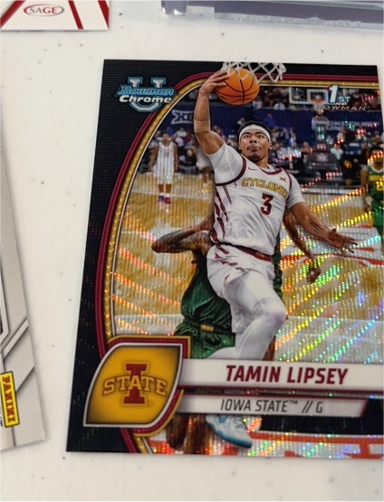 2024-25 Bowman University Chrome #66 Tamin Lipsey — front