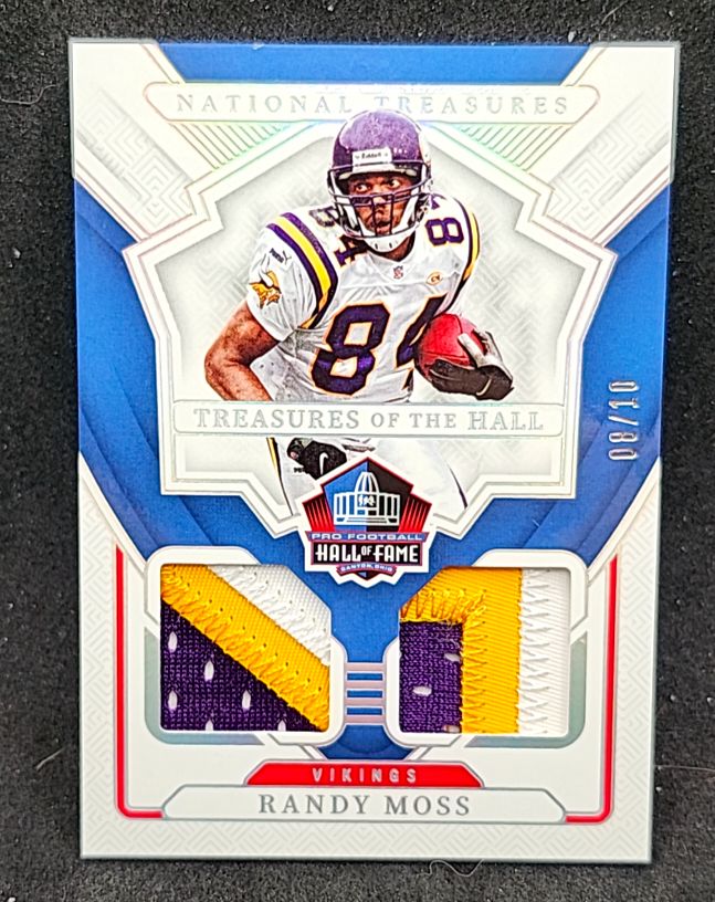 2024 Panini National Treasures Treasures of the Hall #80 Randy Moss — front