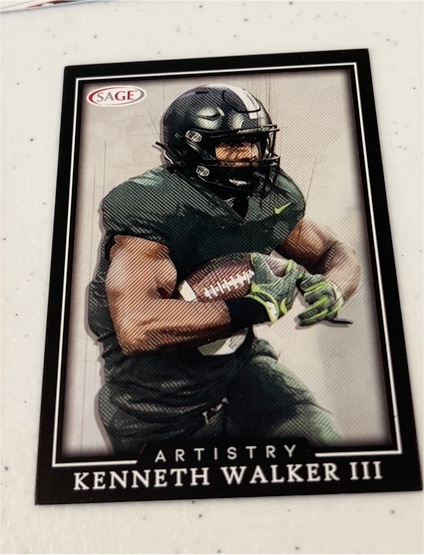 2022 SAGE Artistry #68 Kenneth Walker III — front