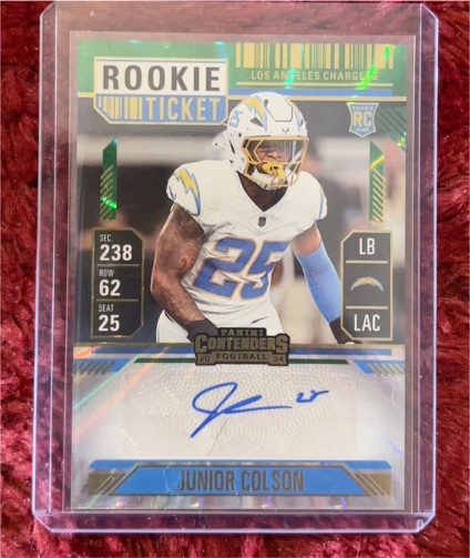 2024 Panini Contenders Rookie Ticket #Junior Colson — front