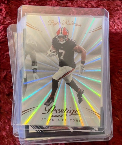 2024 Panini Prestige Xtra Points Sunburst #11 Bijan Robinson — front