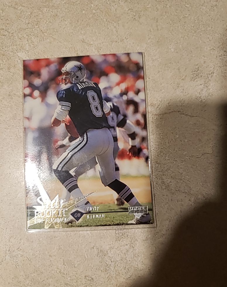 1997 Upper Deck Football #38 Troy Aikman Star Rookie Flashback Dallas Cowboys — front