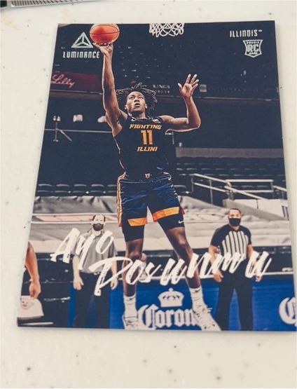2021-22 Panini Chronicles Draft Picks Luminance #94 Ayo Dosunmu — front