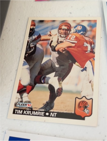1992 Fleer #60 Tim Krumrie — front
