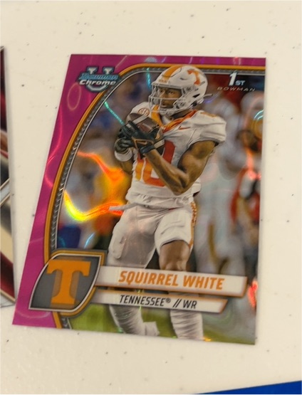 2024 Bowman University Chrome #166 Squirrel White — front