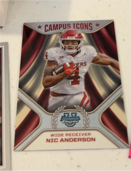 2024 Bowman Chrome University #CI-12 Nic Anderson Campus Icons — front