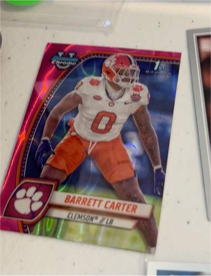 2024 Bowman University Chrome #19 Barrett Carter — front
