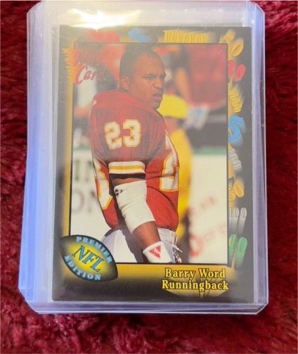 1991 Wild Card #26 Barry Word — front