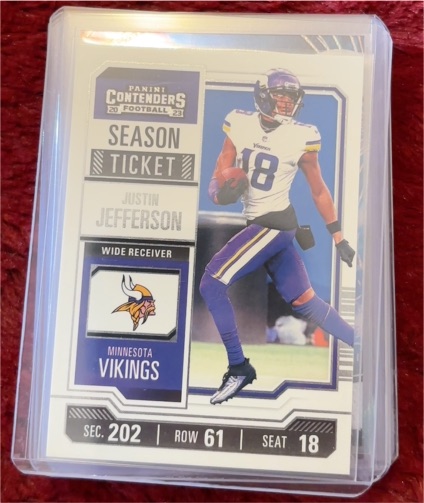 2023 Panini Contenders Season Ticket #67 Justin Jefferson — front