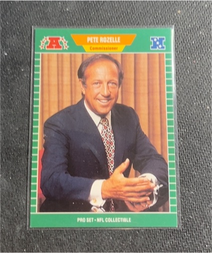 1989 Pro Set #1 Pete Rozelle — front