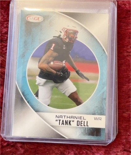2023 Sage High Series #123 Nathaniel "Tank" Dell — front