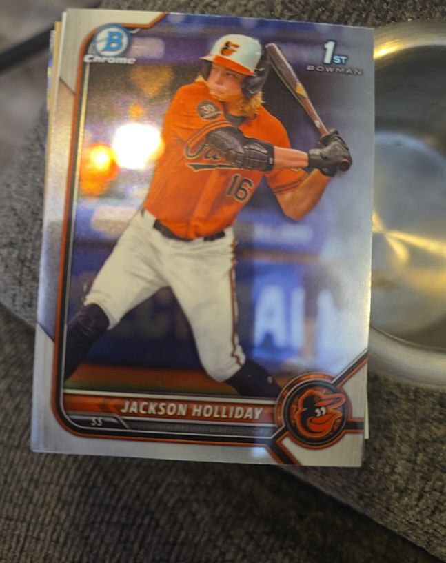 2022 Bowman Chrome #BDC-168 Jackson Holliday — front
