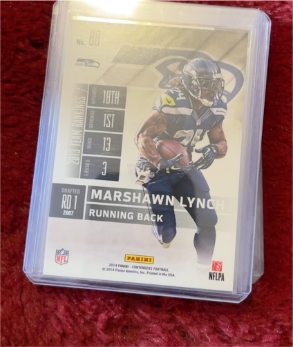 2014 Panini Contenders #88 Marshawn Lynch — front