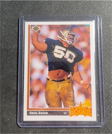 1991 Upper Deck #10 Chris Zorich — front