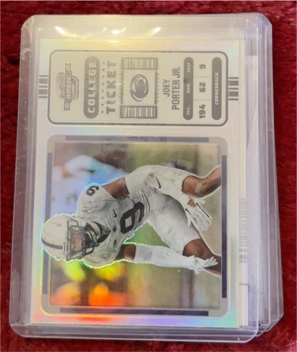 2023 Panini Chronicles Draft Picks - Contenders College Ticket #21 Joey Porter Jr. — front