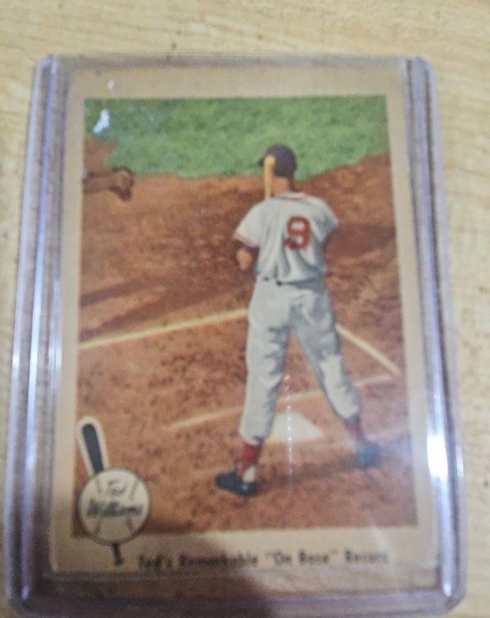 1959 Fleer #76 Ted Williams On Base Record — front