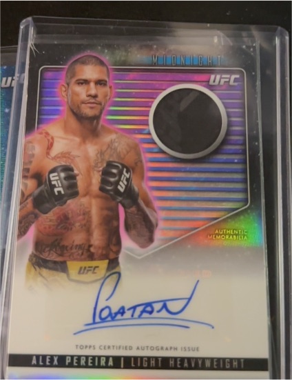 2024 Topps Midnight UFC #RCA-APE Alex Pereira — front