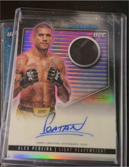 2024 Topps Midnight UFC #RCA-APE Alex Pereira — front