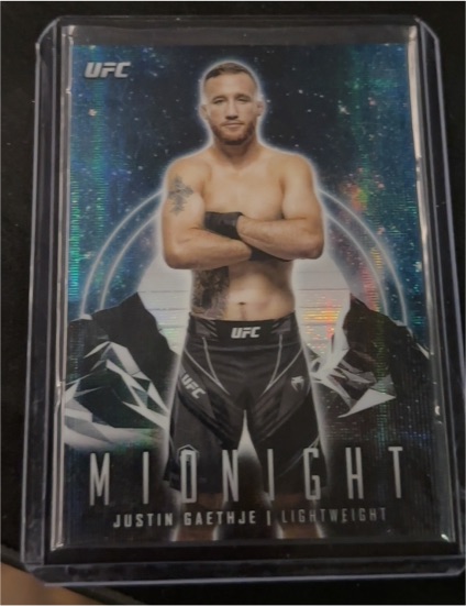2024 Topps Midnight UFC #42 Justin Gaethje — front