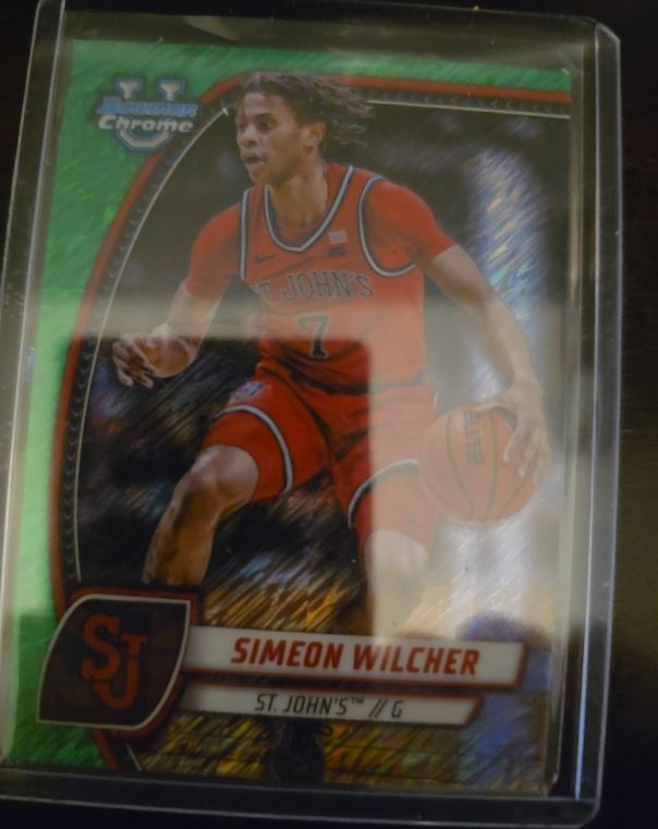2024-25 Bowman University Chrome #71 Simeon Wilcher — front