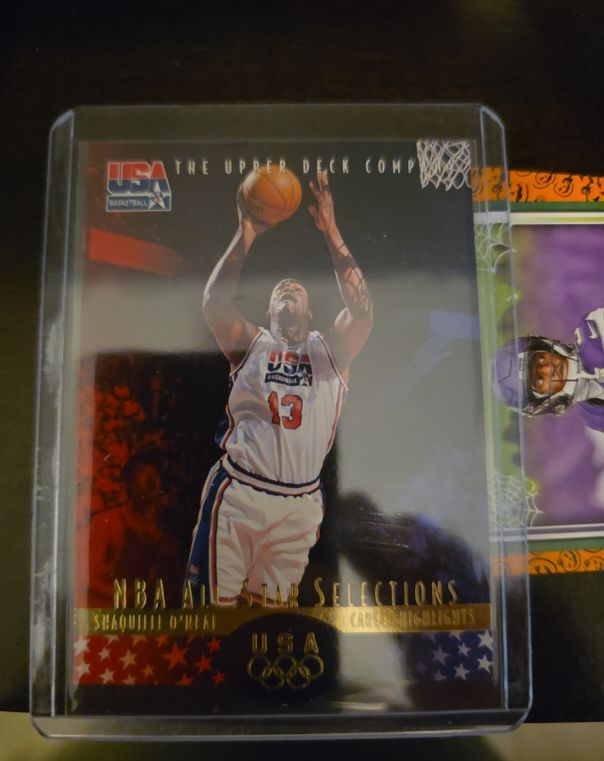 1996 Upper Deck USA Basketball #19 Shaquille O'Neal NBA All-Star Selections — front