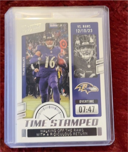 2024 Panini Prestige #TS-TWE Tylan Wallace Time Stamped — front