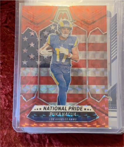 2024 Panini Mosaic #264 Puka Nacua National Pride — front