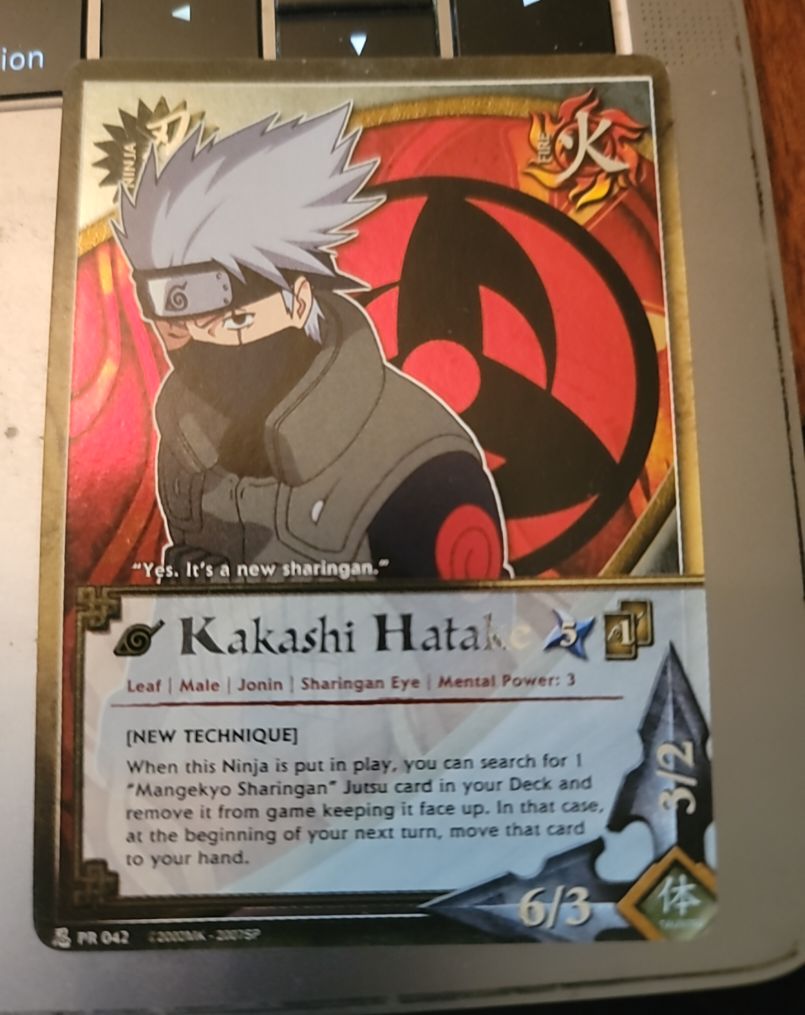 Naruto CCG Kakashi Hatake [New Technique] PR 042 Foil Promo — front