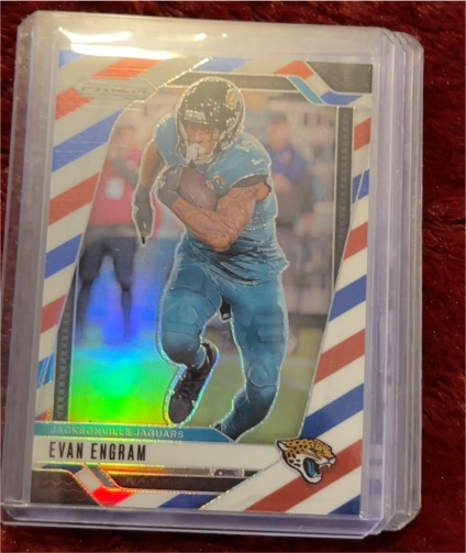 2024 Panini Prizm Red White Blue Prizm #132 Evan Engram — front